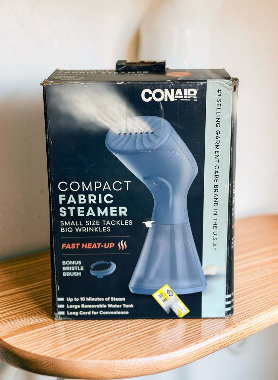 Conair Compact Fabric Steamer with Bonus Bristle Brush